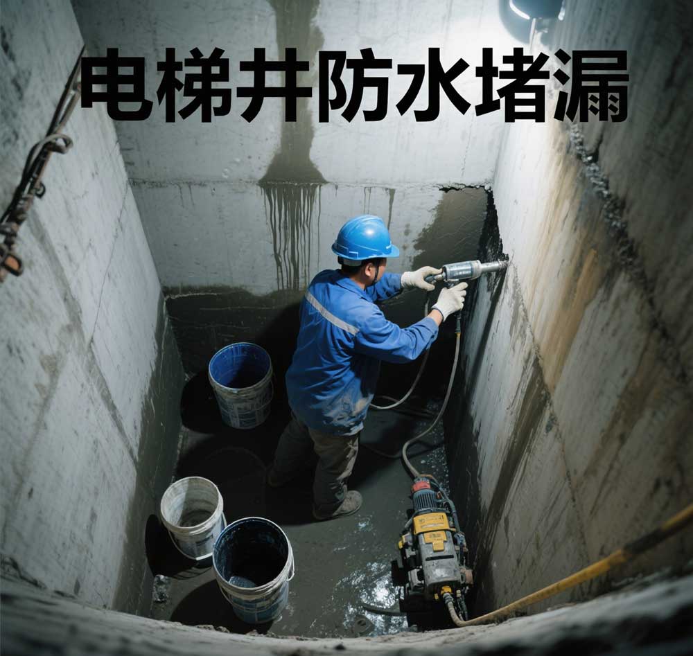 电梯井防水堵漏，泰州专业电梯井漏水维修公司
